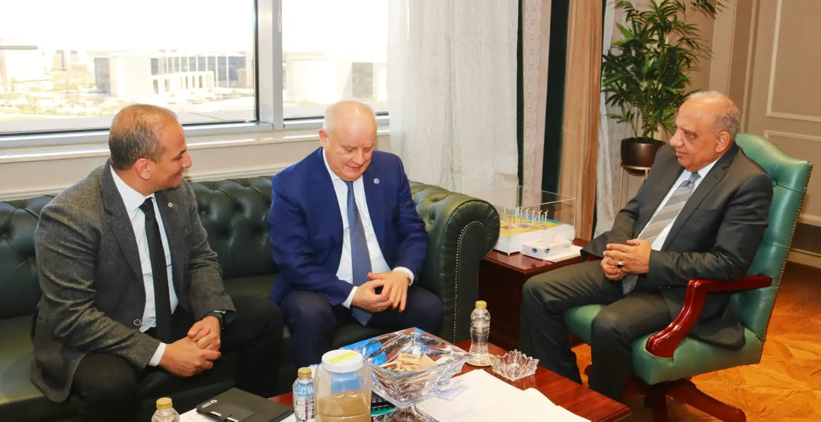 ''وزير الكهرباء'' يجتمع بالنائب الأول لمدير عام المؤسسة الحكومية الروسية للطاقة الذرية ‘روسآتوم‘ رئيس شركة ‘آتوم ستروى إكسبورت‘ القائمة على تنفيذ مشروع المحطة النووية بالضبعة