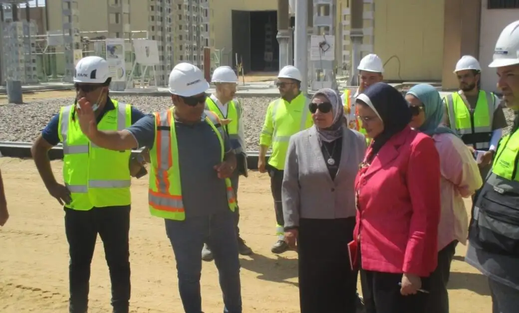 بزيارة ميدانية 'مشالي' تتابع سير العمل بمشروع الربط الكهربائي بين مصر والسعودية بمحطة محولات بدر 